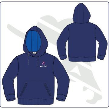 Sudadera con capucha bolsillo cremallera